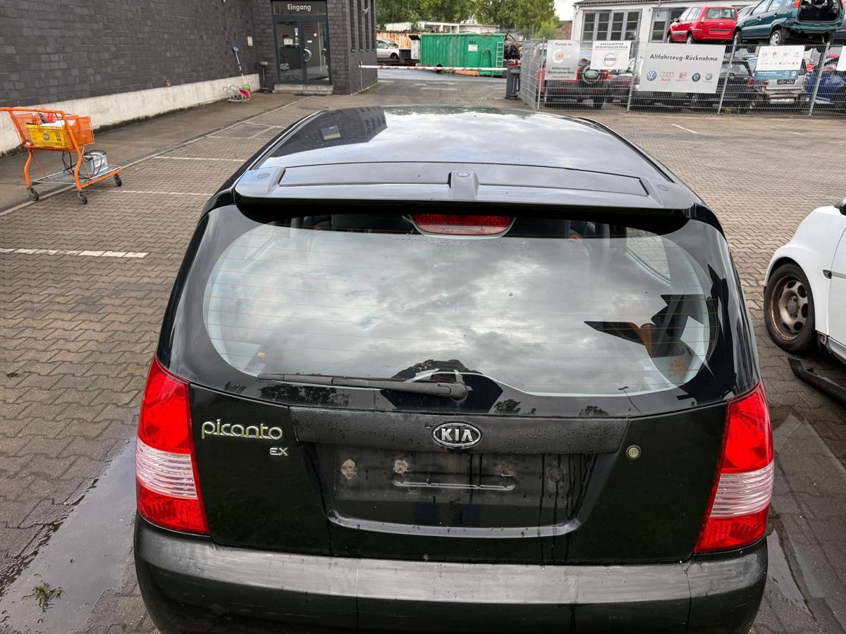 Kia Picanto BA original Heckklappe mit Scheibe Z1 Galaxy Black Rohbau BJ04